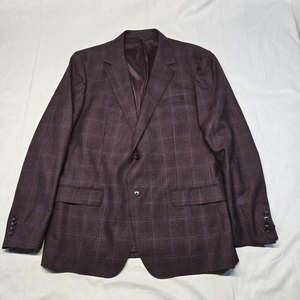 Bonobos Zignone Italy Wool  Plaid Blazer Jacket Men 46r